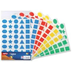 320 Gommettes Géométriques De Couleur