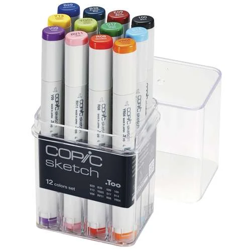 Assortiment De 12 Marqueurs Copic Stretch 1 Assortiment De 12 Marqueurs Copic Stretch