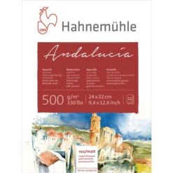 Bloc Aquarelle Andalucia 500 - 12 Feuilles - 500g/m²