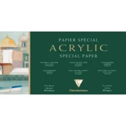 Bloc De 10 Feuilles Acrylique Clairefontaine (360g/m²)