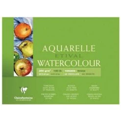 Bloc De 25 Feuilles De Papier Etival Clairefontaine Grain Torchon (300g/m²)