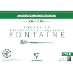 Bloc De Papier Aquarelle Fontaine De Clairefontaine Grain Torchon -Couleurs d'Art Promos Boutique BlocdepapieraquarelleFontainedeClairefontainegraintorchon 10