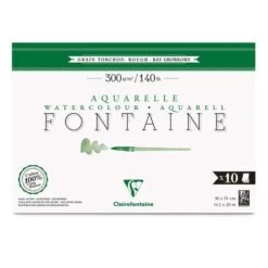 Bloc De Papier Aquarelle Fontaine De Clairefontaine Grain Torchon -Couleurs d'Art Promos Boutique BlocdepapieraquarelleFontainedeClairefontainegraintorchon 4