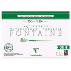 Bloc De Papier Aquarelle Fontaine De Clairefontaine Grain Torchon -Couleurs d'Art Promos Boutique BlocdepapieraquarelleFontainedeClairefontainegraintorchon 5