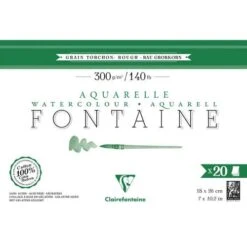 Bloc De Papier Aquarelle Fontaine De Clairefontaine Grain Torchon -Couleurs d'Art Promos Boutique BlocdepapieraquarelleFontainedeClairefontainegraintorchon 6