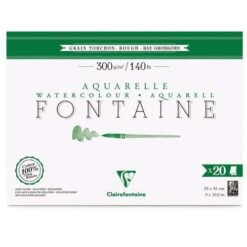 Bloc De Papier Aquarelle Fontaine De Clairefontaine Grain Torchon -Couleurs d'Art Promos Boutique BlocdepapieraquarelleFontainedeClairefontainegraintorchon 7