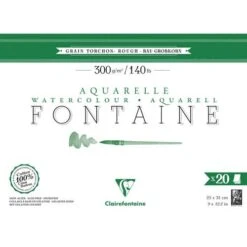 Bloc De Papier Aquarelle Fontaine De Clairefontaine Grain Torchon -Couleurs d'Art Promos Boutique BlocdepapieraquarelleFontainedeClairefontainegraintorchon 8