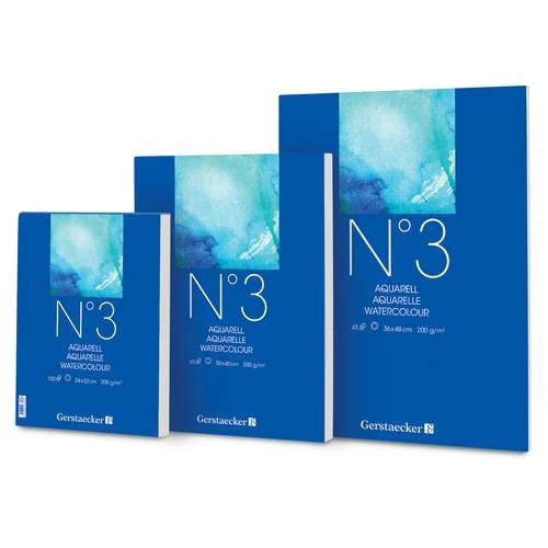Bloc Papier Aquarelle 200g/m² N°3 Gerstaecker 1 Bloc Papier Aquarelle 200g/m² N°3 Gerstaecker