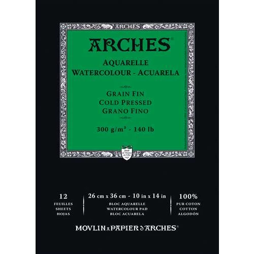 Bloc Papier Aquarelle Arches 300g/m² 6 Bloc Papier Aquarelle Arches 300g/m² – Image 6