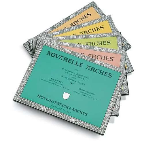 Bloc Papier Aquarelle Arches 300g/m² 1 Bloc Papier Aquarelle Arches 300g/m²