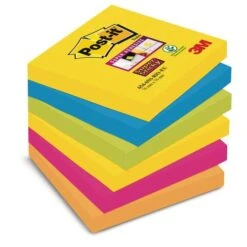 3M Blocs De 6 Cubes Post-It Couleurs Rio