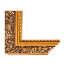 Cadre Dahlia Moulure Dorée