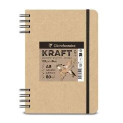 Carnet Kraft Reliure Spirale Clairefontaine 8 Carnet Kraft Reliure Spirale Clairefontaine -Couleurs d'Art Promos Boutique CarnetKraftreliurespiraleClairefontaine 3