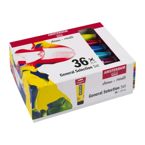 Coffret 36 Tubes Acrylique Amsterdam 2 Coffret 36 Tubes Acrylique Amsterdam – Image 2