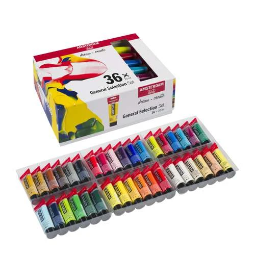 Coffret 36 Tubes Acrylique Amsterdam 1 Coffret 36 Tubes Acrylique Amsterdam