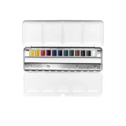 Coffret Blue Box Cotman De Winsor & Newton (12 Demi Godets) -Couleurs d'Art Promos Boutique CoffretBlueBoxCotmandeWinsor26amp3BNewton2812demigodets29 6
