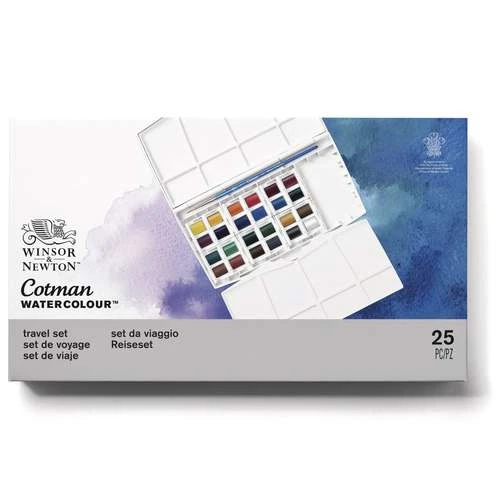 Coffret Cotman Plus Winsor & Newton (24 1/2 Godets) 2 Coffret Cotman Plus Winsor & Newton (24 1/2 Godets) – Image 2
