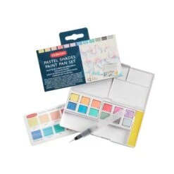 Coffret Aquarelle Nuances Pastels De 12 1/2 Godets Derwent