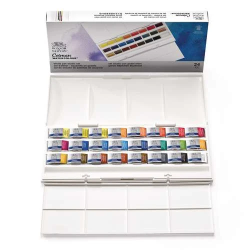 Coffret Atelier Cotman Winsor & Newton ( 24 Grands Godets 1/1 ) 1 Coffret Atelier Cotman Winsor & Newton ( 24 Grands Godets 1/1 )