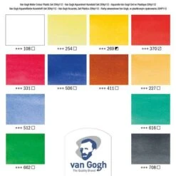 Coffret D'aquarelles Van Gogh Royal Talens - 12 Tubes De 10ml 8 Coffret D'aquarelles Van Gogh Royal Talens - 12 Tubes De 10ml -Couleurs d'Art Promos Boutique Coffretd26230393BaquarellesVanGoghRoyalTalens 12tubesde10ml 2