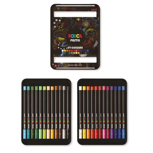 Coffret De 24 Pastels Posca 1 Coffret De 24 Pastels Posca
