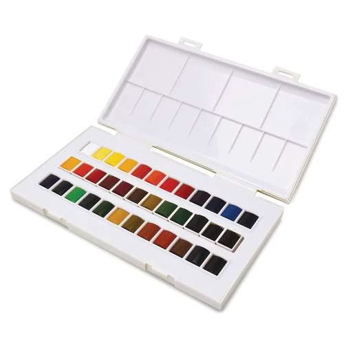 Coffret De 36 1/2 Godets La Petite Aquarelle Sennelier 2 Coffret De 36 1/2 Godets La Petite Aquarelle Sennelier – Image 2