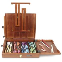 Coffret En Bois Sienna "pochade" Spécial Pastels -Couleurs d'Art Promos Boutique CoffretenboisSienna26quot3Bpochade26quot3BspC3A9cialpastels 2