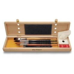 Da Vinci Coffret En Bois De 5 Pinceaux Aquarelle
