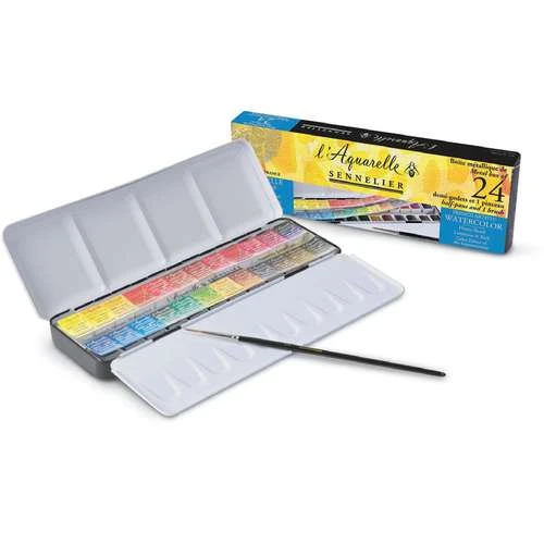 Coffret En Métal De Peinture Aquarelle Sennelier 1 Coffret En Métal De Peinture Aquarelle Sennelier