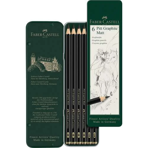 Coffrets Crayons Graphite Pitt Mat Faber-Castell 9 Coffrets Crayons Graphite Pitt Mat Faber-Castell – Image 9