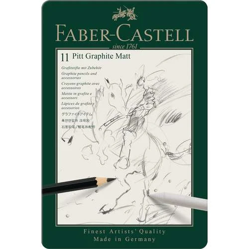 Coffrets Crayons Graphite Pitt Mat Faber-Castell 1 Coffrets Crayons Graphite Pitt Mat Faber-Castell