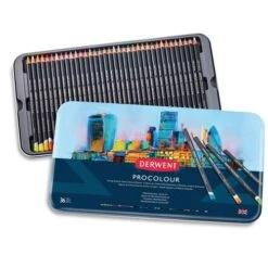 Coffrets En Métal De Crayons Procolour Derwent -Couleurs d'Art Promos Boutique CoffretsenmC3A9taldecrayonsProcolourDerwent 2