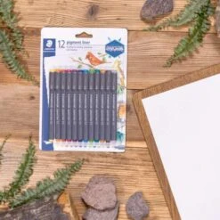 Staedtler Etui De 12 Feutres De Couleur Pigment Liner Staedler -Couleurs d'Art Promos Boutique Etuide12feutresdecouleurPigmentLinerStaedler 2