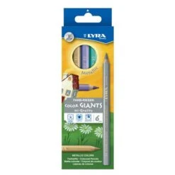 LYRA Etui De 6 Crayons De Couleurs Métallisées