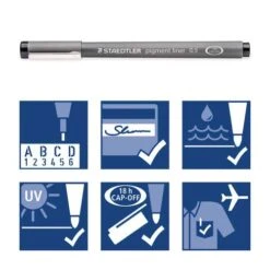 Etuis De 3 Feutres Pigment Liner Staedtler -Couleurs d'Art Promos Boutique Etuisde3feutrespigmentLinerStaedtler 6