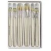 Lot De 30 Pinceaux Huile/acrylique Soies De Porc