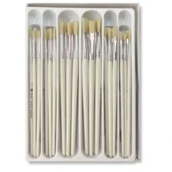 Lot De 30 Pinceaux Huile/acrylique Soies De Porc