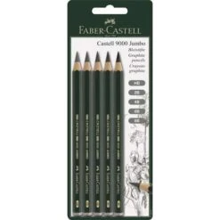 Lot De 5 Crayons Castell 9000 Jumbo