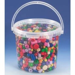 Mélange De Perles En Bois Colorées