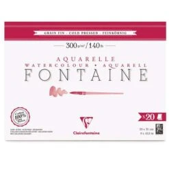 Papier Aquarelle Fontaine De Clairefontaine (Grain Fin 300g/m²) -Couleurs d'Art Promos Boutique PapierAquarelleFontainedeClairefontaine28GrainFin300g2FmC2B229 7