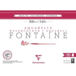 Papier Aquarelle Fontaine De Clairefontaine (Grain Fin 300g/m²) -Couleurs d'Art Promos Boutique PapierAquarelleFontainedeClairefontaine28GrainFin300g2FmC2B229 8