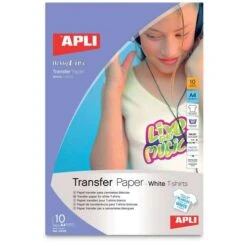 Papier Transfert Apli A4 - 10 Feuilles