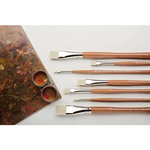 Pinceau Huile Imitation Soies à Pointe Plate Winsor & Newton 1 Pinceau Huile Imitation Soies à Pointe Plate Winsor & Newton