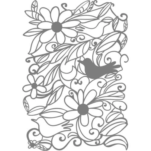 Pochoir à Motifs Jardin De Fleurs Marabu Art 2 Pochoir à Motifs Jardin De Fleurs Marabu Art – Image 2