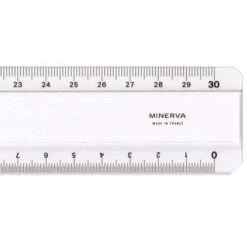 Règle Plate Transparente Minerva
