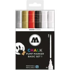 Set De 6 Marqueurs Chalk Marker De Molotow