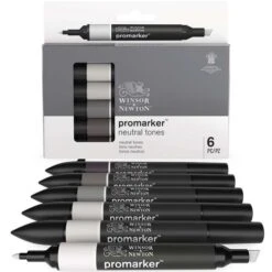 Set De 6 Marqueurs Promarker Winsor & Newto -Couleurs d'Art Promos Boutique Setde6marqueursPromarkerWinsor26amp3BNewto 2