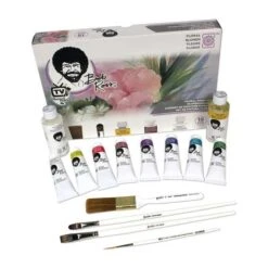Set De Peinture Fleurs Bob Ross