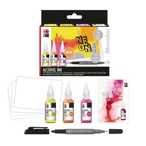 Set Encore à L'alcool Néon Marabu 2 Set Encore à L'alcool Néon Marabu – Image 2