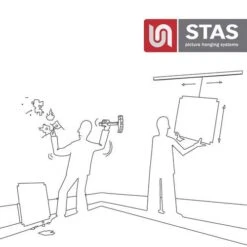 Système D'accrochage De Tableaux Cliprail -Couleurs d'Art Promos Boutique SystC3A8med26230393BaccrochagedetableauxCliprail 5